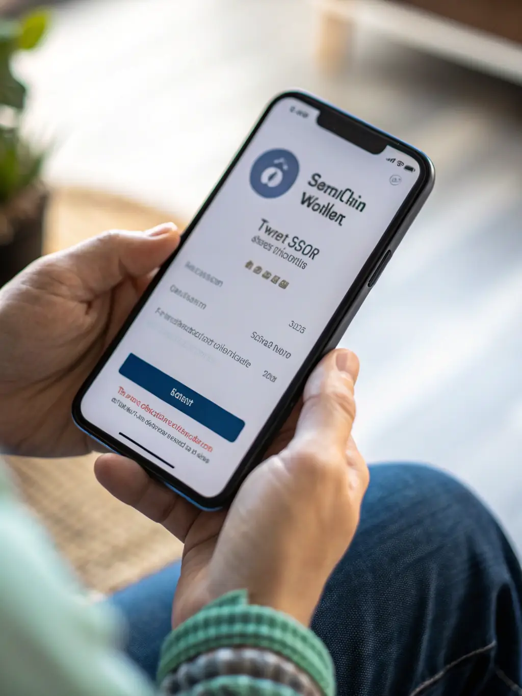 A stylized padlock icon on a smartphone screen, representing the secure storage of cryptocurrency within the NEM Wallet.